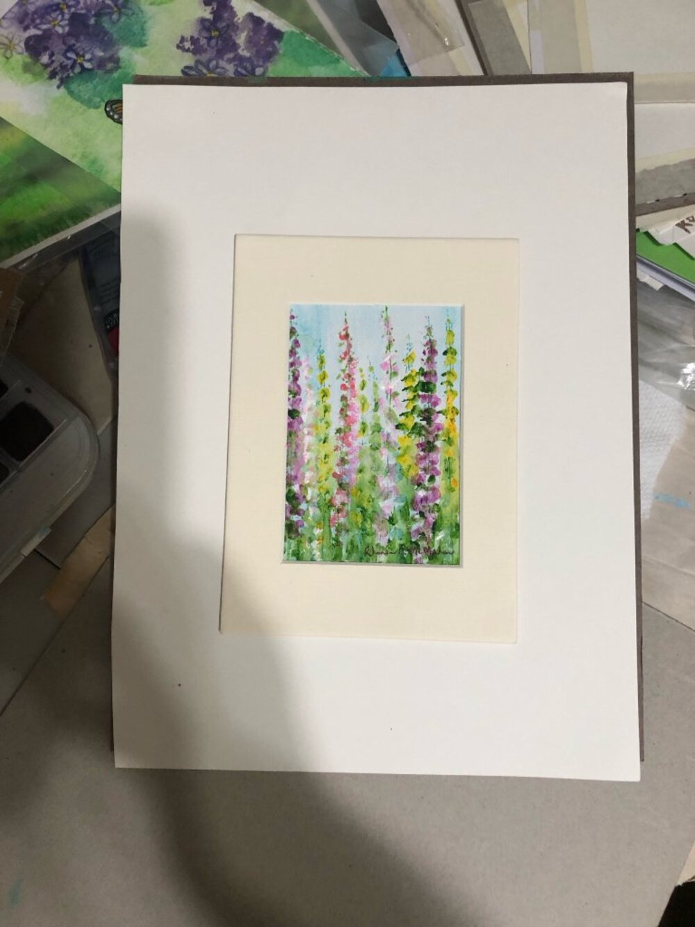 Watercolor Snapdragon Painting